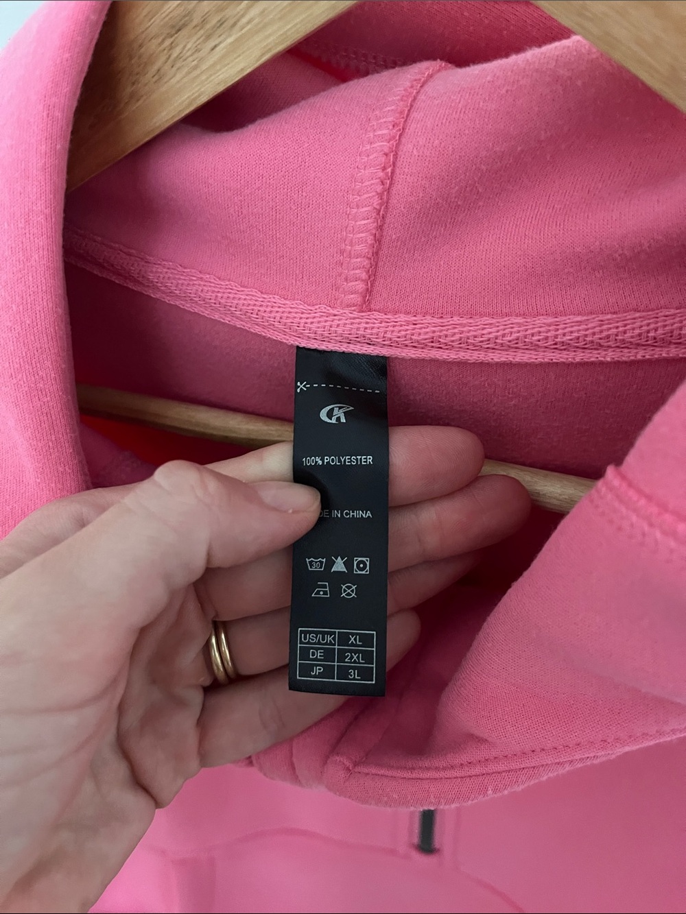 Brand New Pink Cropped Hoodie size XL - Picture 2 of 5